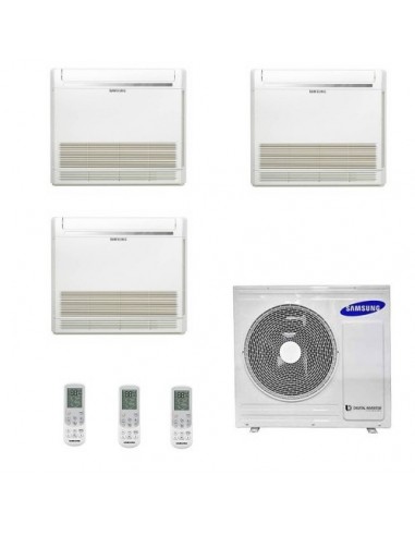Samsung Climatizzatore Condizionatore Triasplit Pavimento Console 9+9+12 R32 AJ052TXJ3KG/EU Wi-Fi Integrato A+++/A++