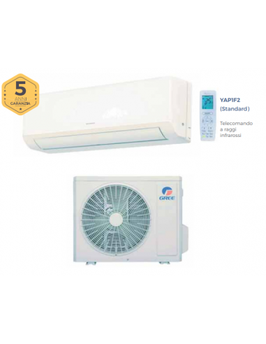 Gree Climatizzatore Condizionatore Monosplit New Ari 9000 Btu Inverter A++ Raffr. A+ Risc. Wifi