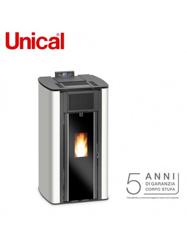 Caldaia A Pellet Ad Aria Canalizzata.Unical Punto It Ermetica Canalizzabile Stufa Ad Aria In Acciaio Rendimento 93 A Kw 3 5 14 1 Cam Combustione Stagna